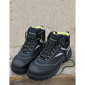 Buty ochronne Wysokie Wodoodporne Oddychajace - Black & Silver