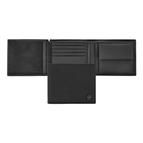 Portfel Double B Saffiano Black Czarny HLN526A 