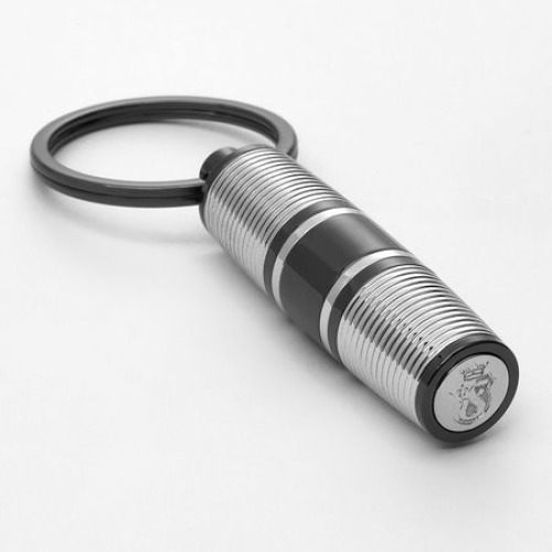 Breloczek na klucze Bold Stripe Gun & Rosegold Szary FAK470B (1)