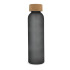 Matowa szklana butelka z recyklingu z korkiem 500ml Ecru / czarny LT98880-N5402 (1) thumbnail
