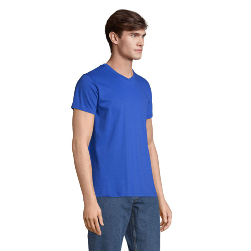 REGENT V  V-NECK T-SHIRT Niebieski S04765-RB-S (2)