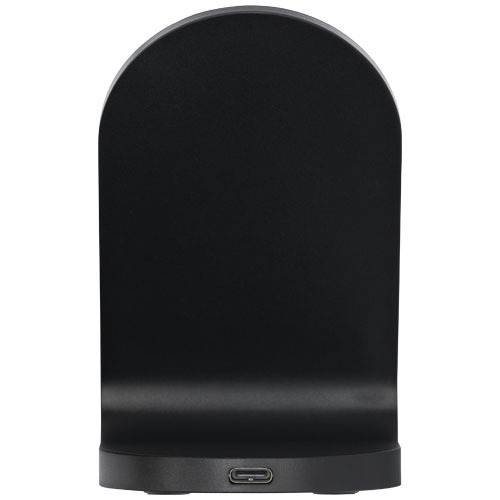 Loop bezprzewodowa podstawka ładująca o mocy 15 W z podwójną cewką z tworzyw sztucznych pochodzących z recyklingu z certyfika Czarny 12434090 (4)