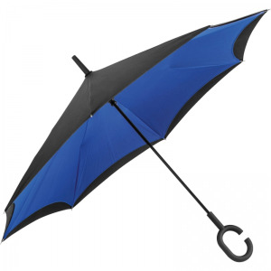Parasol manualny odwrócony ø120 cm OLIVIA Niebieski