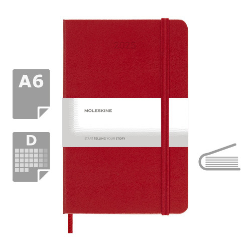 Kalendarz MOLESKINE Czerwony VM292-05/2027 