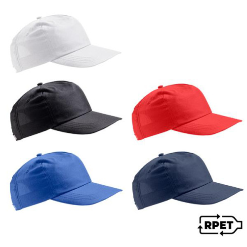 Czapka z daszkiem dla dorosłych 100% recyklingowany poliester / Greenpro Czerwony IP380187S52 (4)