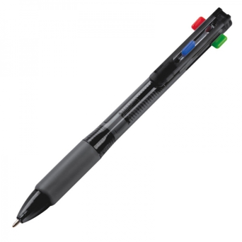 Długopis plastikowy 4w1 NEAPEL czarny 078903 (2)