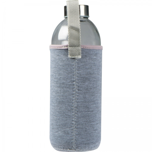 Butelka szklana z pokrowcem 1000 ml JESSICA Szary 6242707 (7)