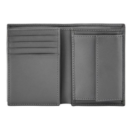 Składany portfel na karty Double B Saffiano Grey Szary HLG526H (4)