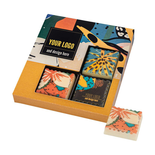 Praliny z nadrukiem Chocostamp 3 sztuki Wielokolorwy S0322 