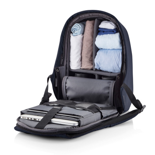 Bobby Hero XL, plecak na laptopa do 17" i tablet do 12,9", chroniący przed kieszonkowcami, wykonany z RPET Granatowy V0997-04 (17)