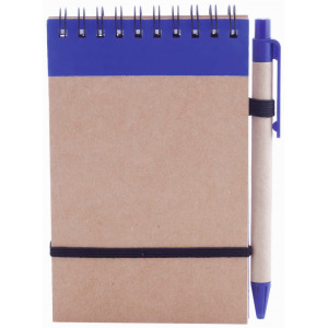 Notatnik ok. A6 z długopisem Granatowy