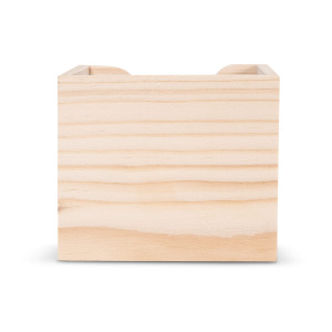 Blok 10x10x8.5cm w drewnianym pudełku kostkowym