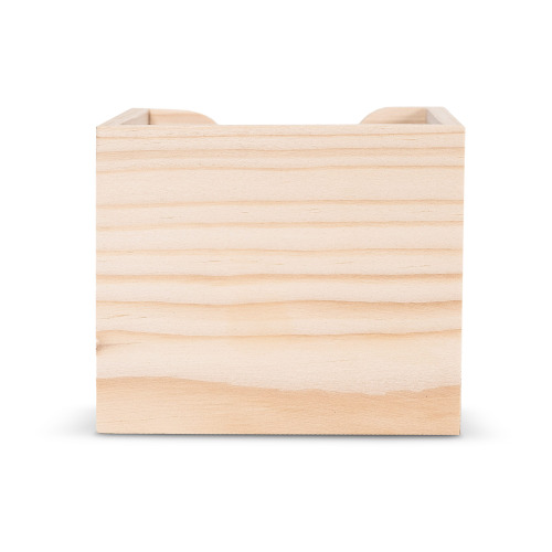 Blok 10x10x8.5cm w drewnianym pudełku kostkowym Naturalny LT91765-N0094 (1)