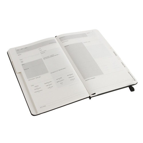 Restaurant - Dining Out Experience Journal - specjlany notatnik Moleskine Passion Journal Czarny VM321-03 (2)