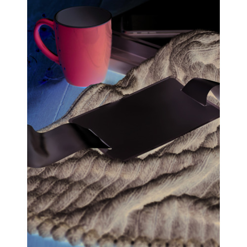 Flanelowy koc z przędzy Szary MO9363-07 (2)