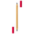 Bambusowy długopis 2 w 1, "wieczny" ołówek | Mikayla Czerwony V2244-05 (4) thumbnail