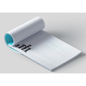 Klejony notes A5 z wyrywanymi kartkami / Wielokolorowy