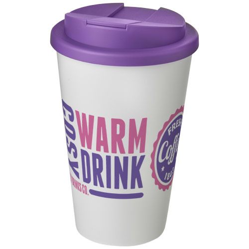 Americano® 350 ml tumbler with spill-proof lid Biały 21069509 (1)