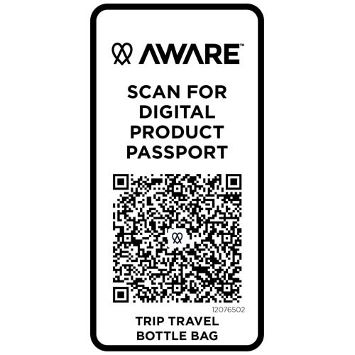 Trip Aware™, torba na butelki wykonana z materiałów z recyklingu, 2 l Złamana biel 12076502 (6)