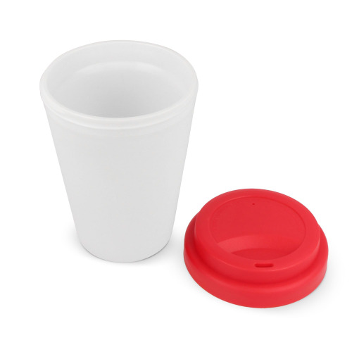 Filiżanka do kawy RPP z białym korpusem 250ml Biały / czerwony LT98867-N0121 (1)