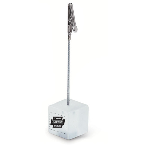 Klips do notatek Przezroczysty biały KC2403-26 