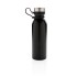 Próżniowa butelka sportowa 600 ml z silikonowym uchwytem czarny P436.711 (1) thumbnail