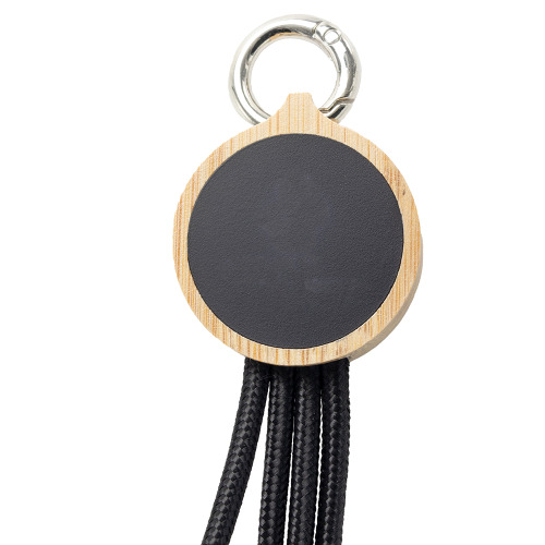 Kabel 4w1 z podświetlanym logo, LH-ZMU05 Beżowy EG059213 (4)
