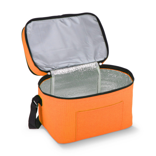 R-PET 600D Dwukomorowa torba chłodząca 30 x 20 x 24 cm 12L Pomarańczowy LT95393-N0026 (7)