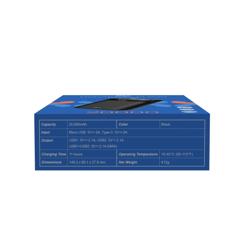 POWER BANK SILICON POWER GS28 20000 MAH Biały EG832706 20000 (4)