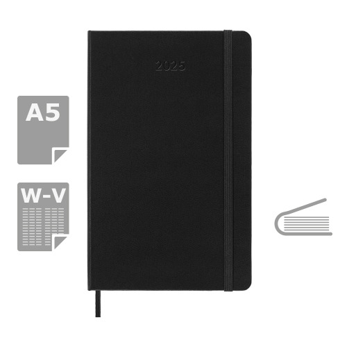 Kalendarz MOLESKINE Czarny VM397-03/2025 