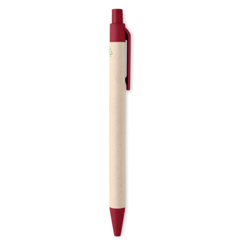 Długopis z kartonu po mleku czerwony MO6822-05 (2)