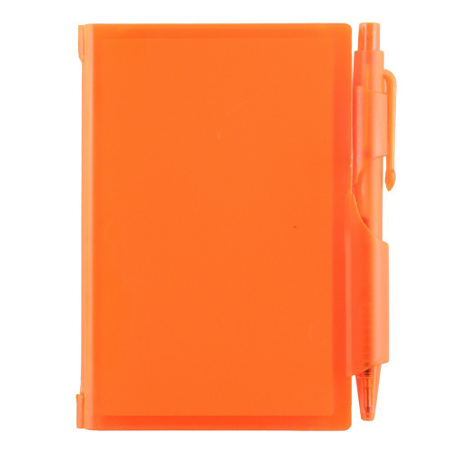 Notatnik z długopisem pomarańczowy V2249-07 (3)
