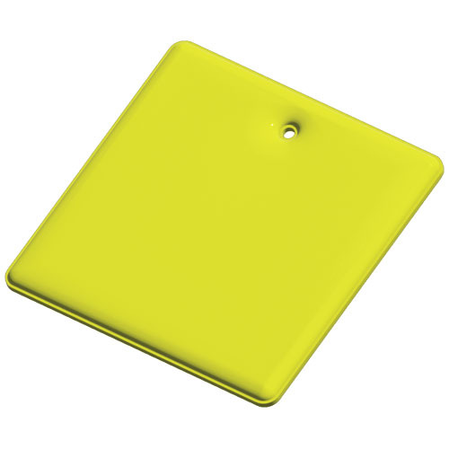 Zawieszka odblaskowa kwadrat Neonowy żółty 1PR02306 (2)
