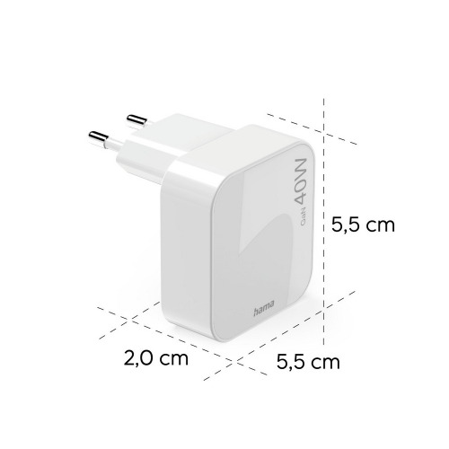 Składana ładowarka ścienna 40W Hama Biały VH021-02 (6)