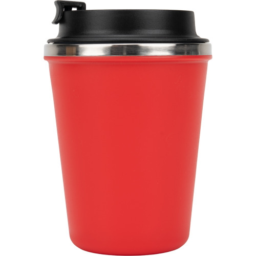 Kubek termiczny 350 ml z powłoką z recyklingu METODY Czerwony 8496205 (4)