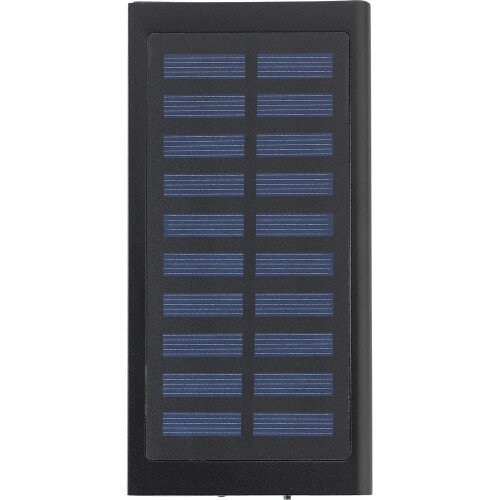 Power bank 8000 mAh, ładowarka słoneczna czarny V0341-03 (6)