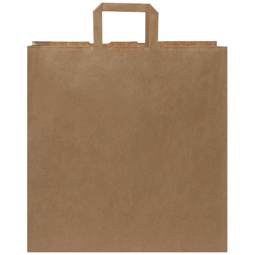 Torba z papieru Kraft z płaskimi uchwytami – 34 x 20 x 35 cm Kraftowy brąz 1PQ00706 (1)
