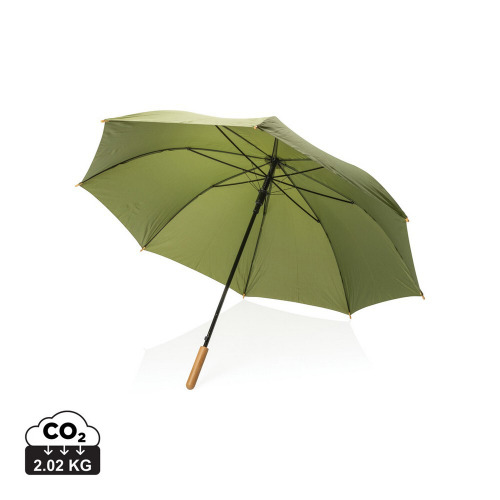 Bambusowy parasol automatyczny 27" AWARE™ RPET Zielony P850.667 
