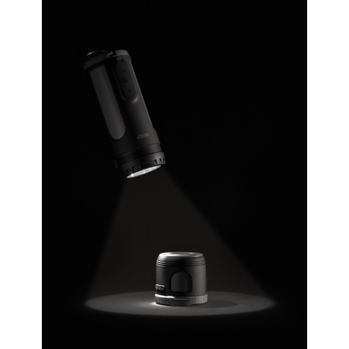 Głośnik bezprzewodowy 3W, power bank 4400 mAh, lampka Swiss Peak Czarny, szary P326.890 (15)