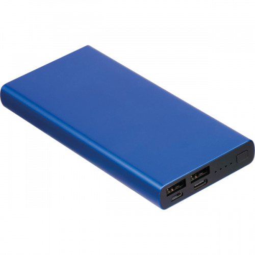 Power bank 10000 mAh z aluminium z recyklingu GIORGIA Niebieski 3450304 