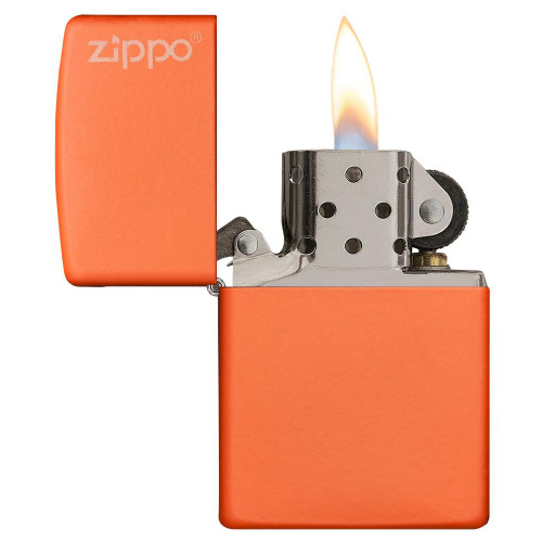 Zapalniczka Zippo Classic z logo Pomarańczowy mat ZIP60001268 (2)