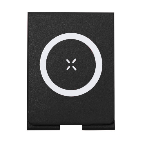 Magnetyczna ładowarka bezprzewodowa 15W, składana, stojak na telefon Czarny VA607-03 