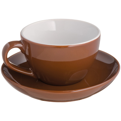 Filiżanka ceramiczna do cappuccino ST, MORITZ brązowy 344001 