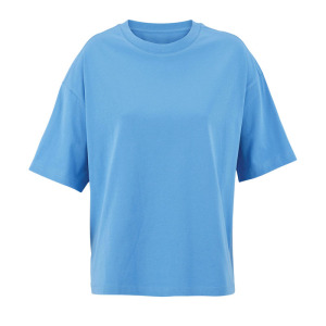 BOXY WOMEN T-SHIRT OVERSIZE Azure