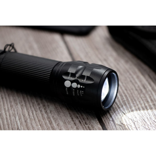 Latarka 1 CREE LED Air Gifts, lampka rowerowa | Cynthia Czarny V8747-03 (1)