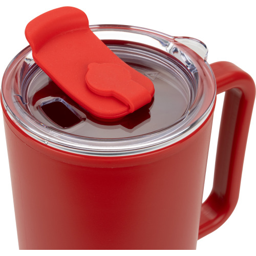 Kubek ze słomką XXL 1200 ml TEODORA Czerwony 8468605 (5)