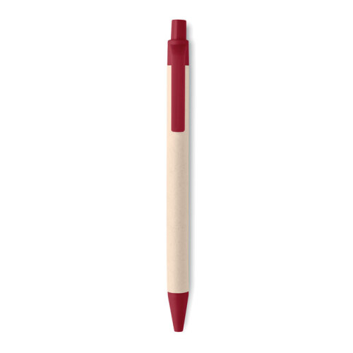 Długopis z kartonu po mleku czerwony MO6822-05 (1)