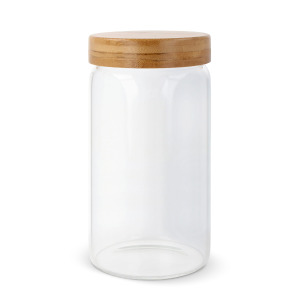 Szklany pojemnik z bambusową pokrywką 1200ml
