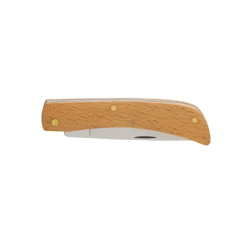 Drewniany nóż składany, scyzoryk brązowy P414.009 (1)