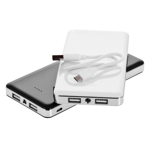 Power bank 12000 mAh z lampką | Sawyer Biały V3384-02 (4)